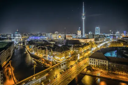 Berlin in night